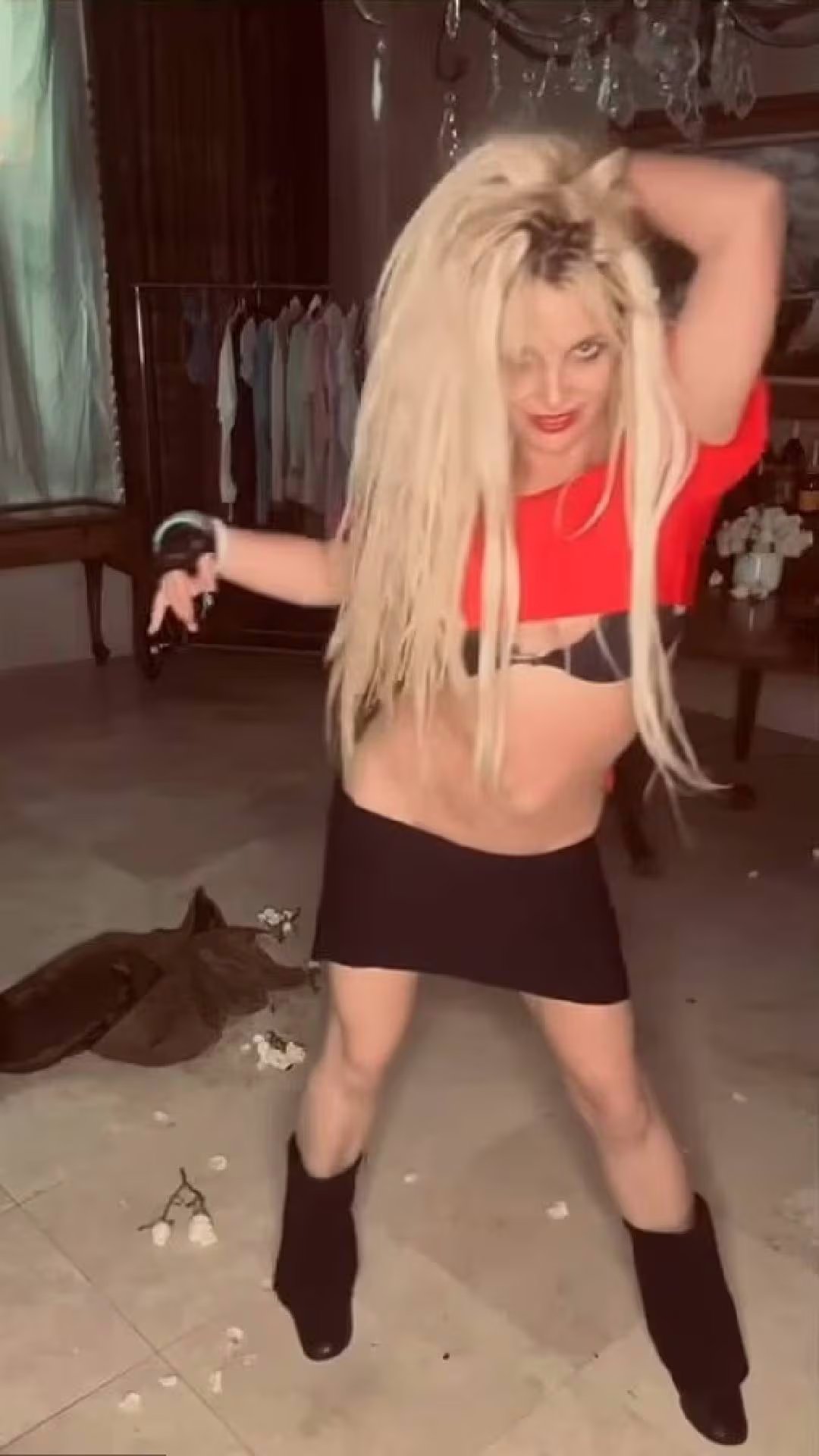 La cantante publicó una serie de clips en los que realizó coreografías poco convencionales con movimientos inspirados en el estilo vogueing (Instagram/Britney Spears)