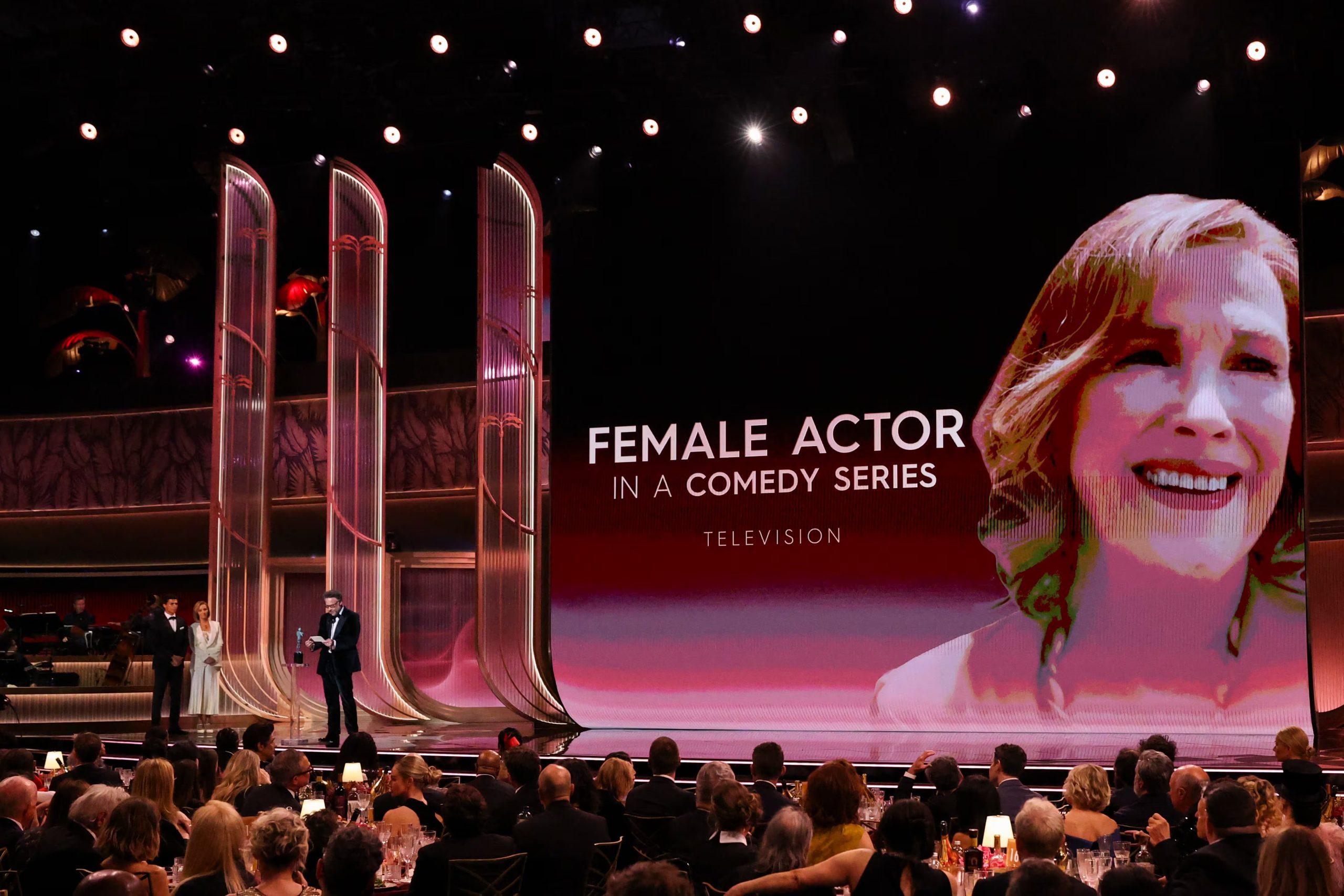 Seth Rogen recoge el premio de Catherine O'Hara a título póstumo REUTERS/Mario Anzuoni