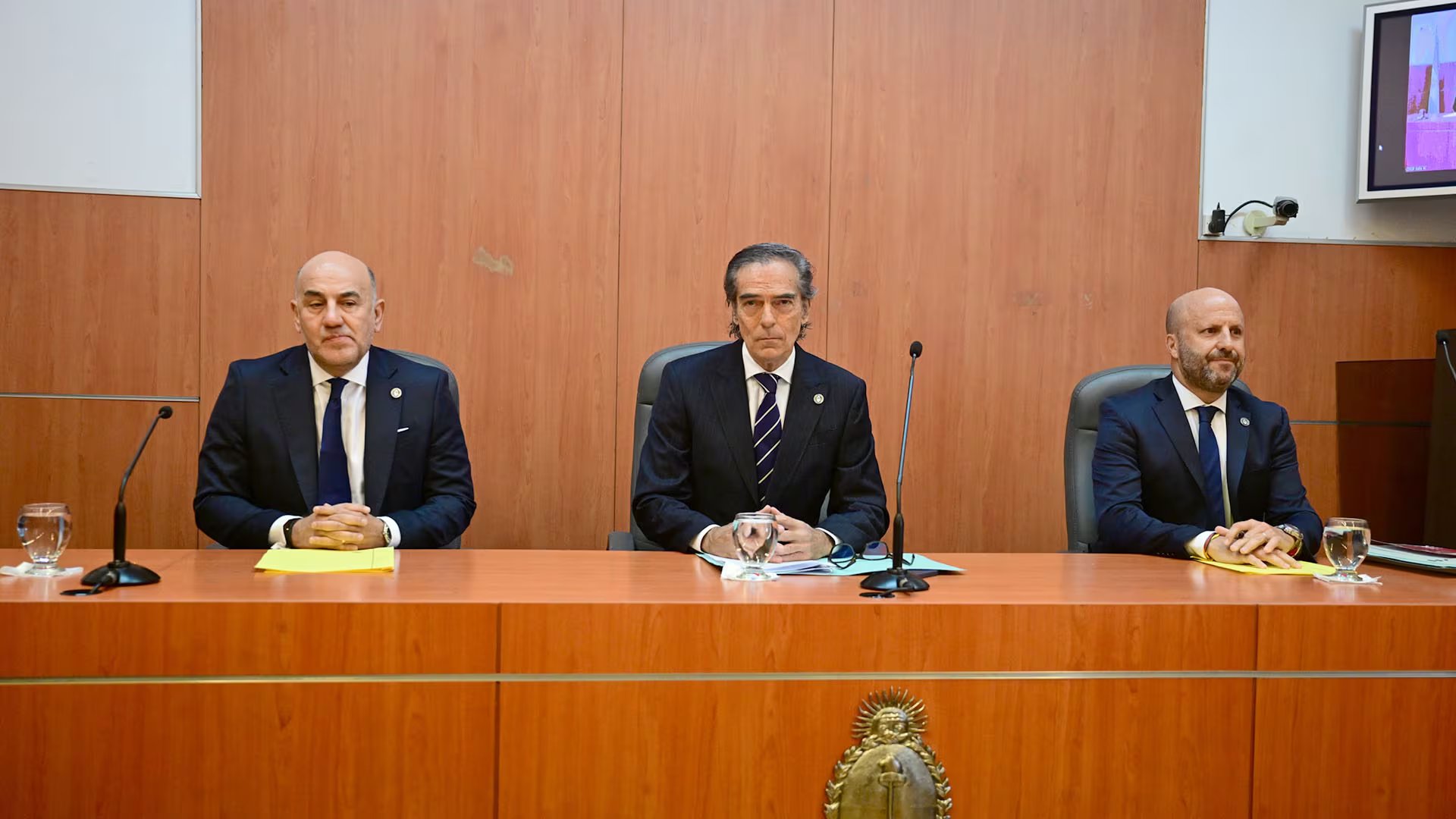 Los camaristas de Casación Diego Barroetaveña, Gustavo Hornos y Mariano Borinsky quedaron en condiciones de resolver sobre los bienes de los hijos de CFK (Maximiliano Luna)