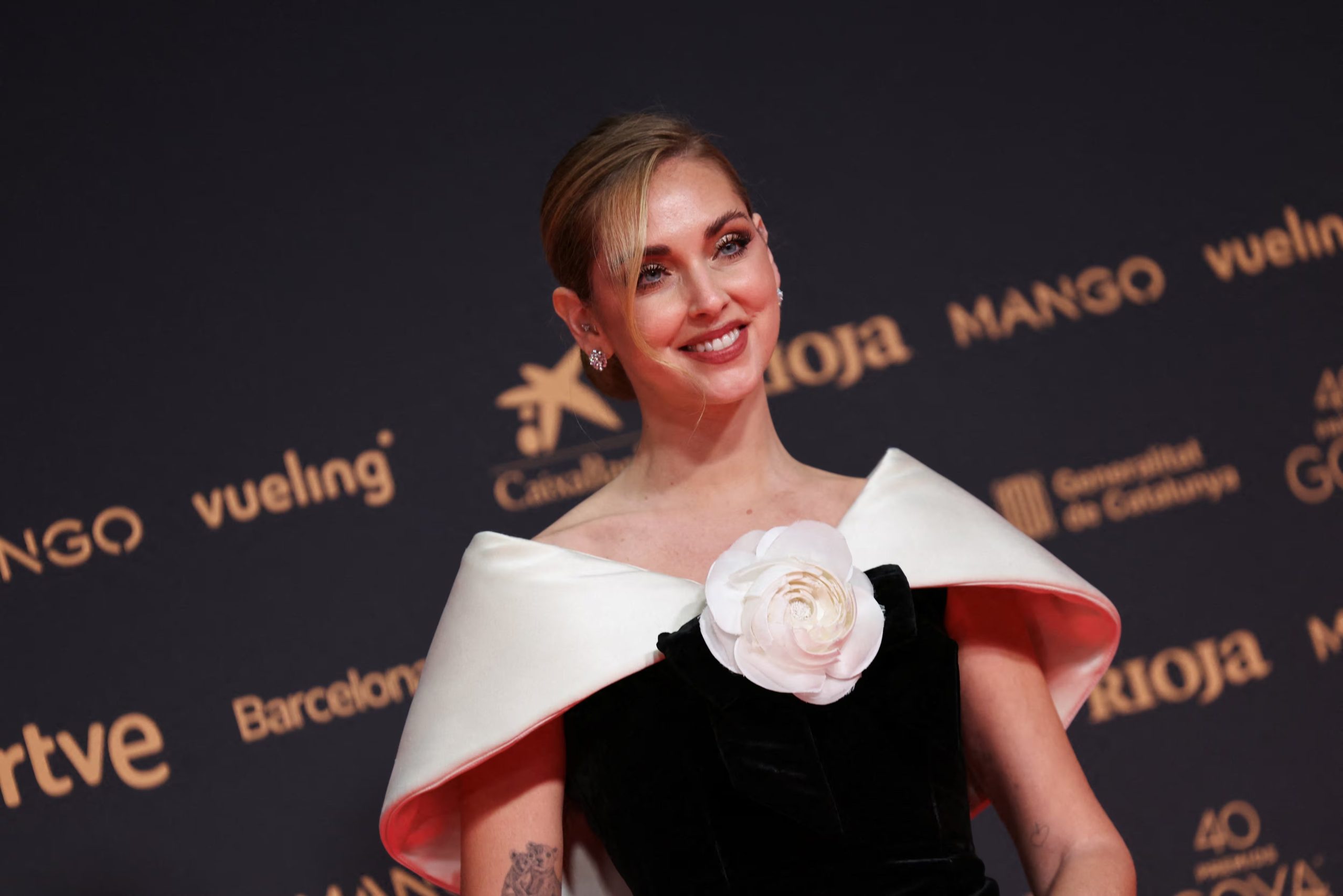 Chiara Ferragni en la alfombra roja de los Premios Goya (REUTERS/Nacho Doce)