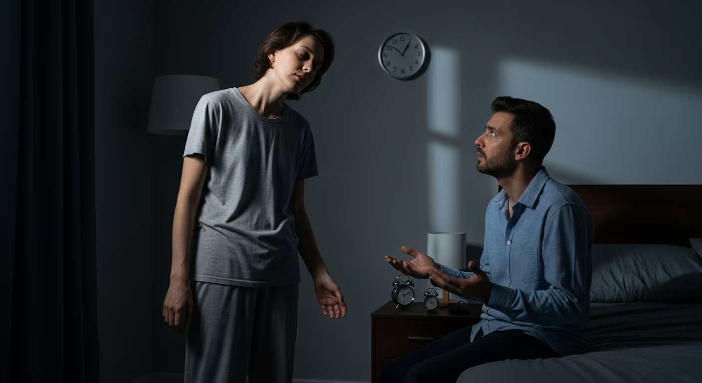 Además de caminar, un sonámbulo también puede hablar, sentarse y hacer movimientos repetidos, o comer, entre otras cosas (Imagen Ilustrativa Infobae)