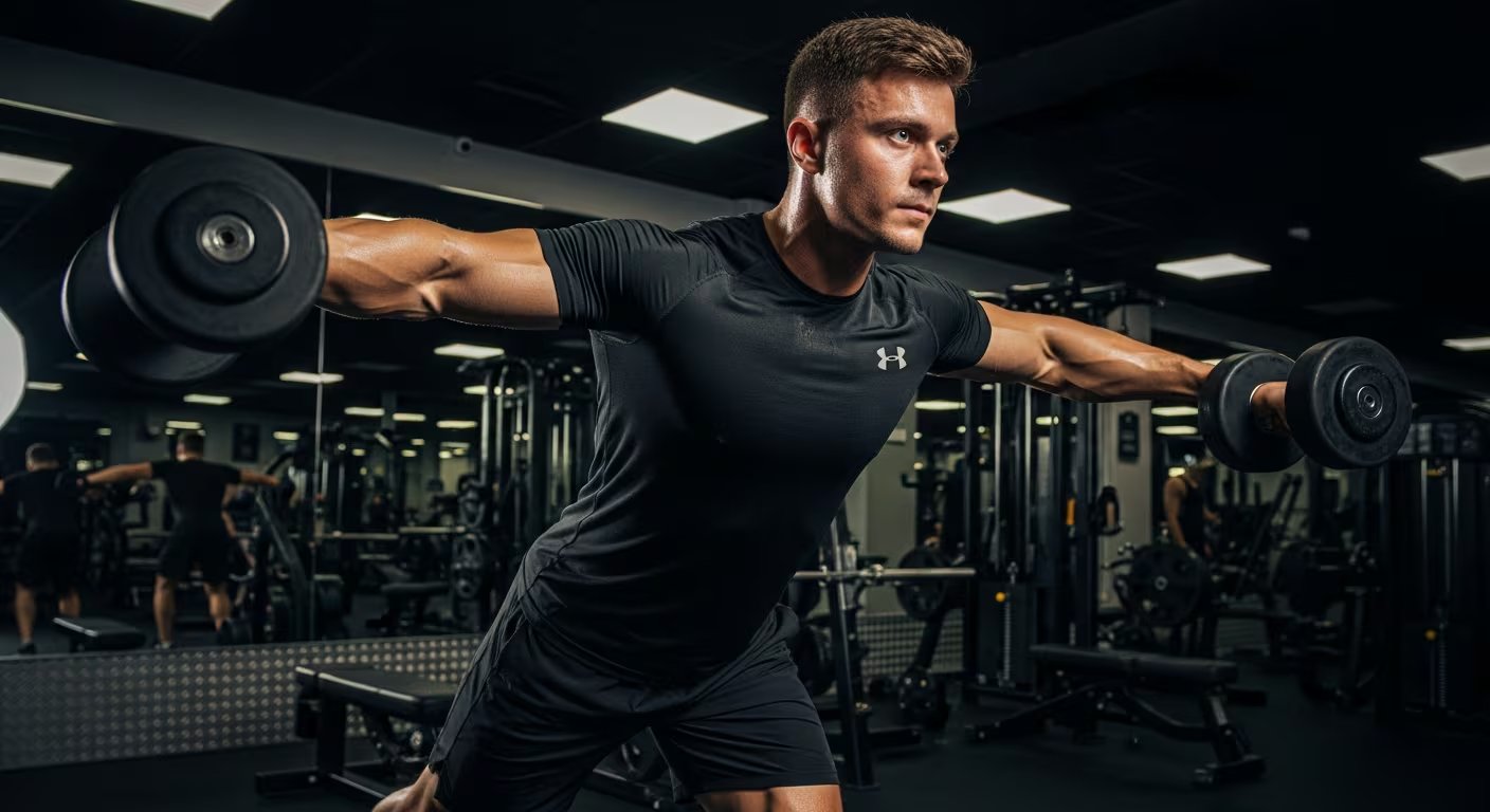 Si no calientas tus hombros antes de cargar peso, puedes lesionarte de forma significativa 
(Imagen Ilustrativa Infobae)