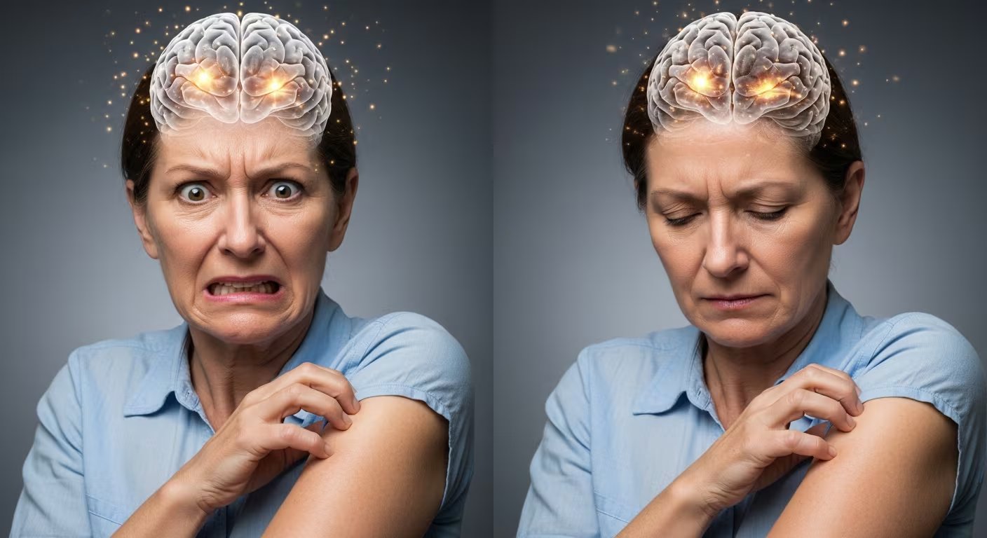 La investigación revela que el sistema nervioso simpático activa señales que desencadenan inflamación cutánea durante episodios de tensión (Imagen Ilustrativa Infobae)