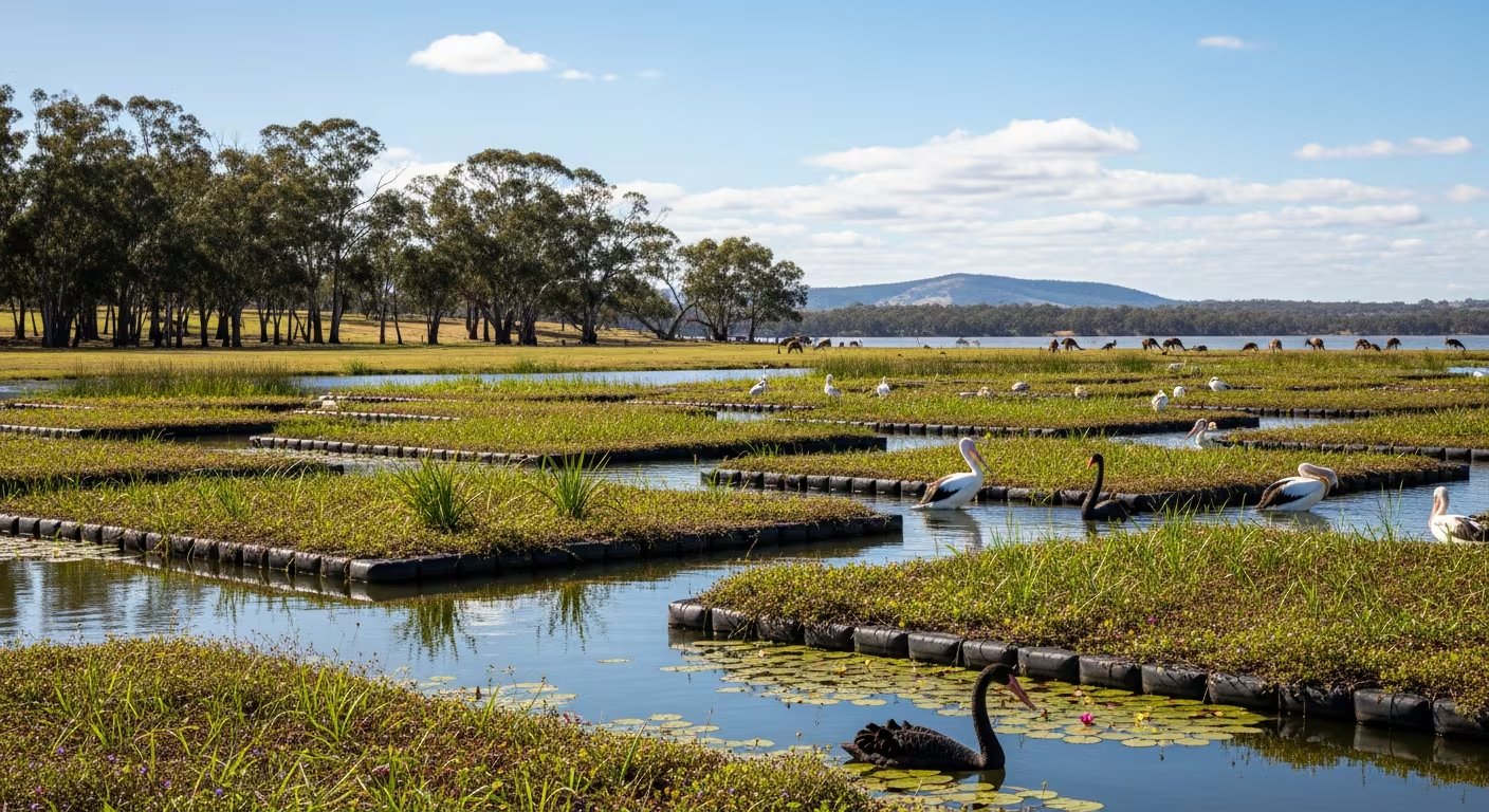 La intervención en la isla Phillip demuestra que las plantas nativas y las plataformas modulares pueden filtrar contaminantes, promover biodiversidad y abaratar costos respecto a la infraestructura convencional, abriendo nuevas posibilidades ecológicas. (Imagen Ilustrativa Infobae)