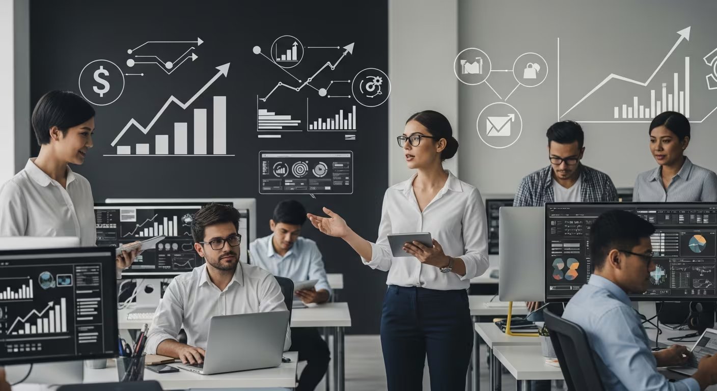 Los equipos que usan IA tienen mayor satisfacción con su capacidad para reunir información de diferentes áreas. (Imagen Ilustrativa Infobae)