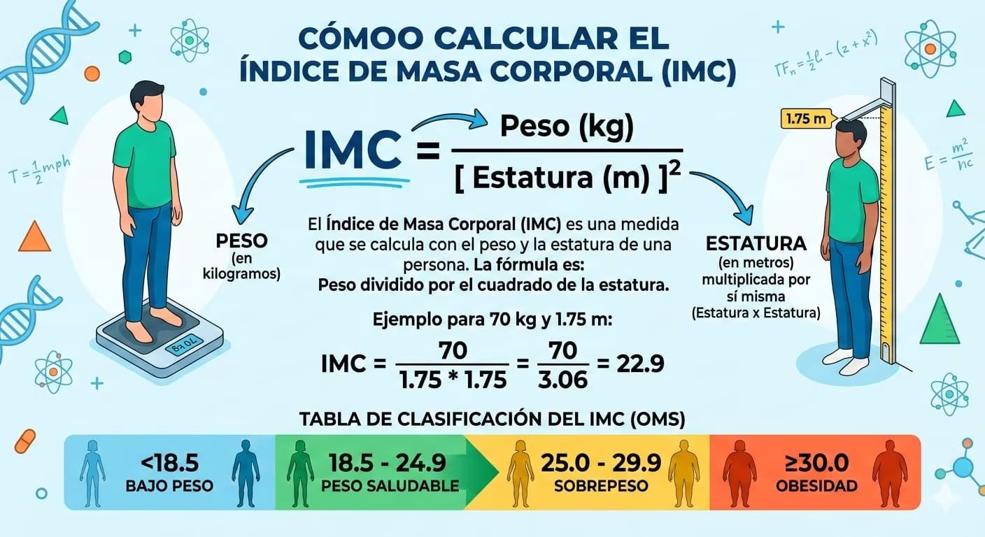 El Índice de Masa Corporal es una herramienta clave para evaluar riesgos de salud. Foto: (Gemini IA)