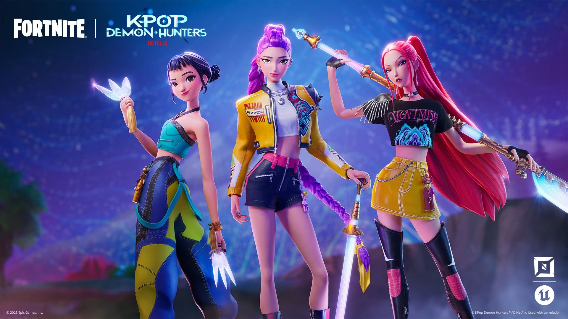 La colaboración entre Las guerreras k-pop y Fortnite ocurre en UEFN y el modo Creativo. (Fortnite)