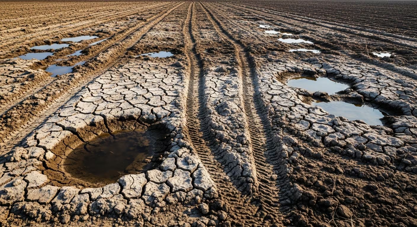 El uso excesivo de maquinaria agrícola destruye canales internos del suelo, facilita la erosión y reduce la productividad de los cultivos (Imagen Ilustrativa Infobae)