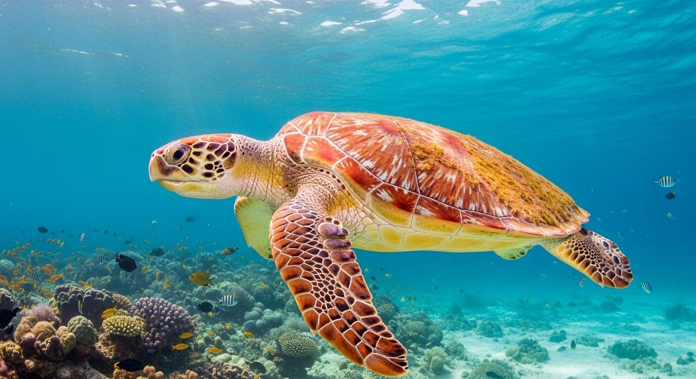 El aumento de las temperaturas en los mares australianos fuerza a las tortugas bobas a desplazarse hacia latitudes más australes (Imagen Ilustrativa Infobae)