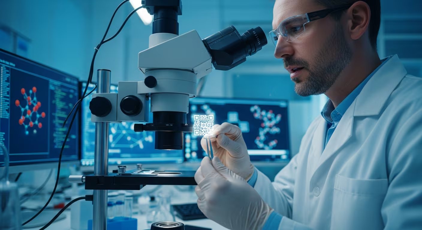 Científicos de la Universidad Técnica de Viena y Cerabyte crean el código QR más pequeño del mundo, con una superficie menor que las bacterias. (Imagen Ilustrativa Infobae)