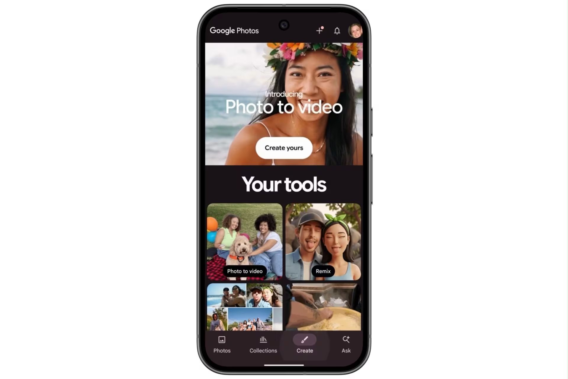 Google ha implementado el generador de vídeos Veo 3 en el servicio Google Fotos, desde donde se pueden crear breves vídeos a partir de fotografías, con audio y resultados de alta calidad - GOOGLE
