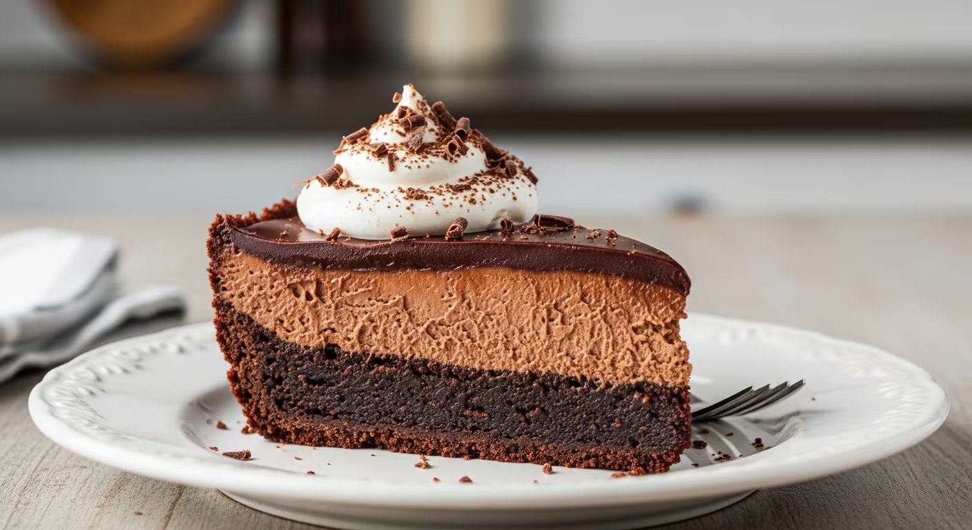 La Mississippi mud pie es un postre del sur de Estados Unidos con base de galleta y capas de bizcocho, helado, pudín y malvaviscos (Imagen Ilustrativa Infobae)