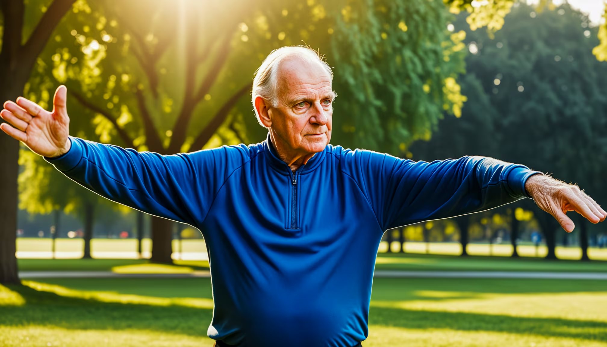 Practicar tai chi ayuda a fortalecer el equilibrio y la coordinación, disminuyendo el riesgo de caídas en adultos mayores. (Imagen ilustrativa Infobae)