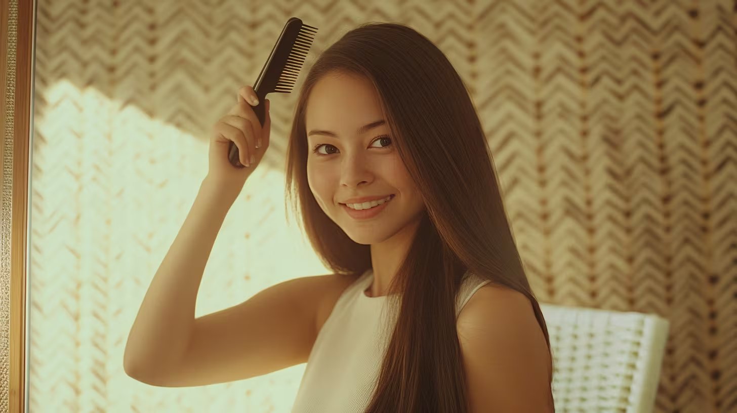 Desenredar el cabello antes de dormir reduce la rotura y la caída por tracción, sobre todo si se utiliza un peine de dientes anchos o un cepillo adecuado (Imagen Ilustrativa Infobae)