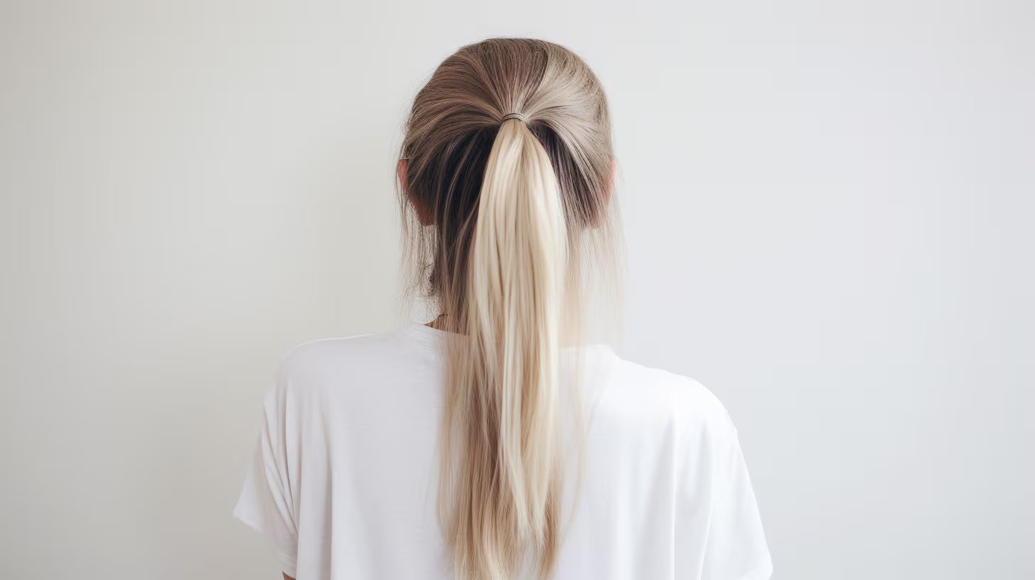 Recoger el cabello con una trenza floja o una cola baja con gomitas de tela evita la tensión constante y previene la caída por tracción durante el descanso (Imagen Ilustrativa Infobae)