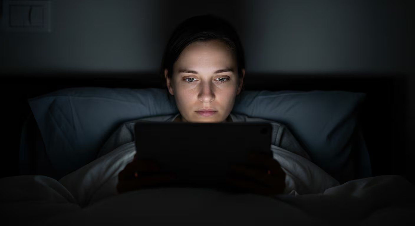 Otros dispositivos electrónicos en el dormitorio, como tablets, también impactan negativamente en el descanso nocturno (Imagen Ilustrativa Infobae)