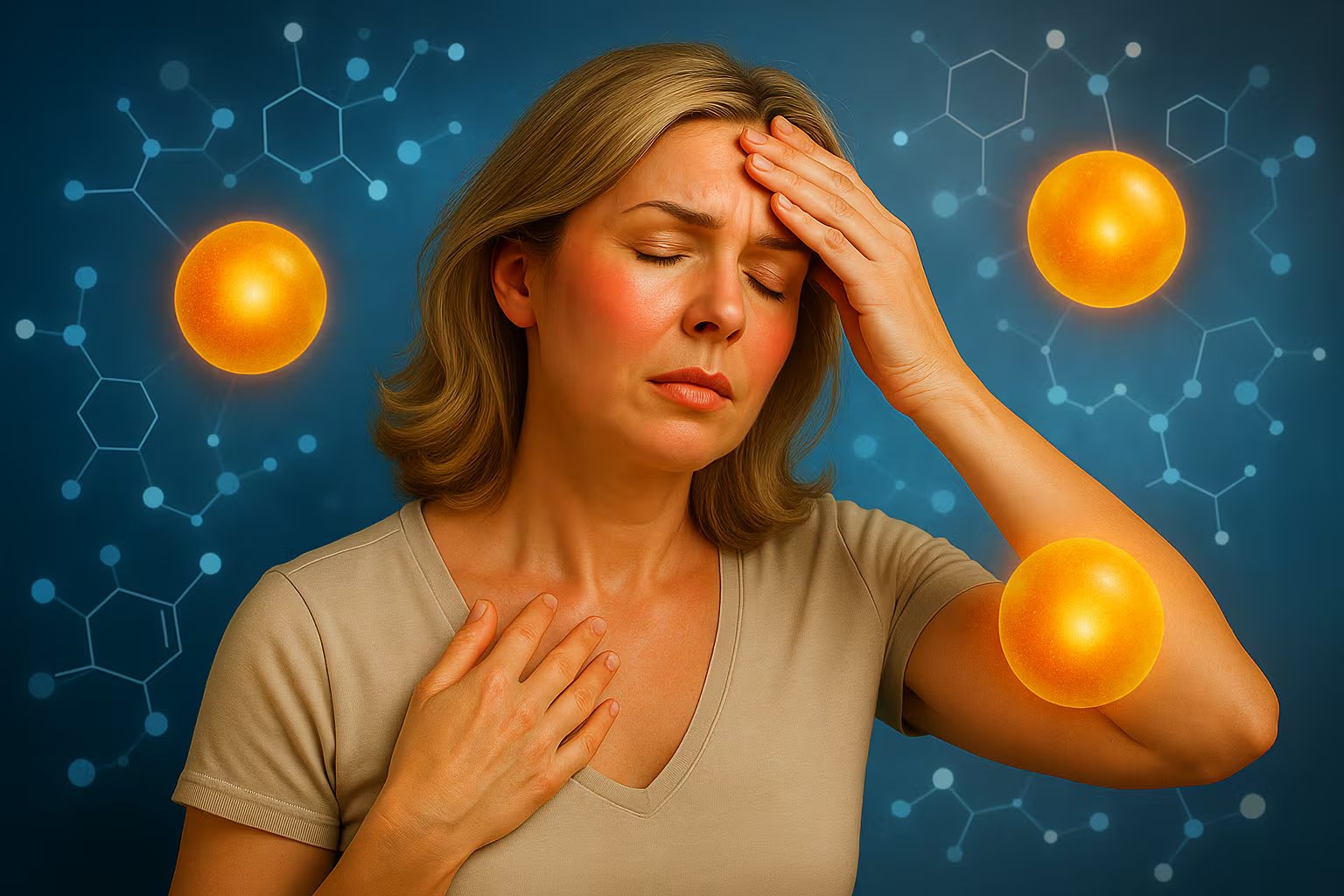 La menopausia puede causar sofocos, insomnio, sequedad vaginal y cambios de humor (Imagen Ilustrativa Infobae)