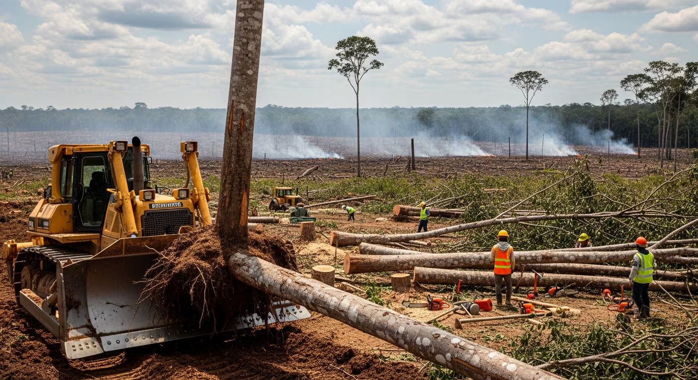 La deforestación es señalada como una de las principales amenazas para su supervivencia de la nueva especie descubierta en Panamá. (Imagen Ilustrativa Infobae)