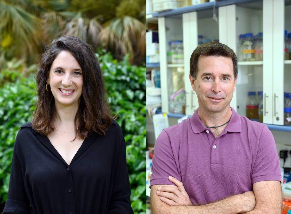 (izq.) Dr. Nitzan Tal y Prof. Rotem Sorek
