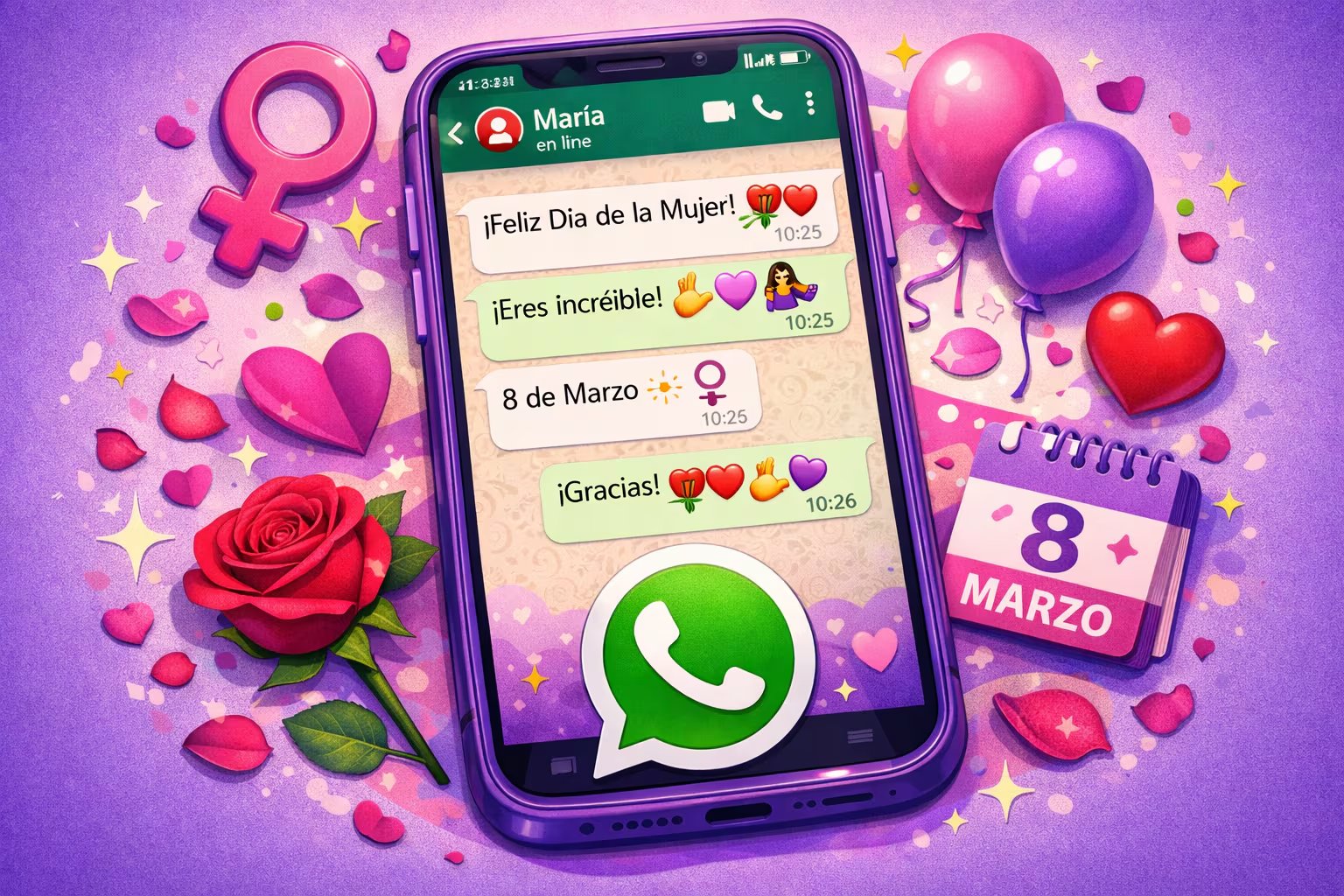 Este 8 de marzo, los mensajes en redes y apps buscan reconocer la lucha, la memoria y la esperanza, invitando a transformar la conmemoración en un compromiso real por la igualdad y la reivindicación de derechos - (Imagen Ilustrativa Infobae)