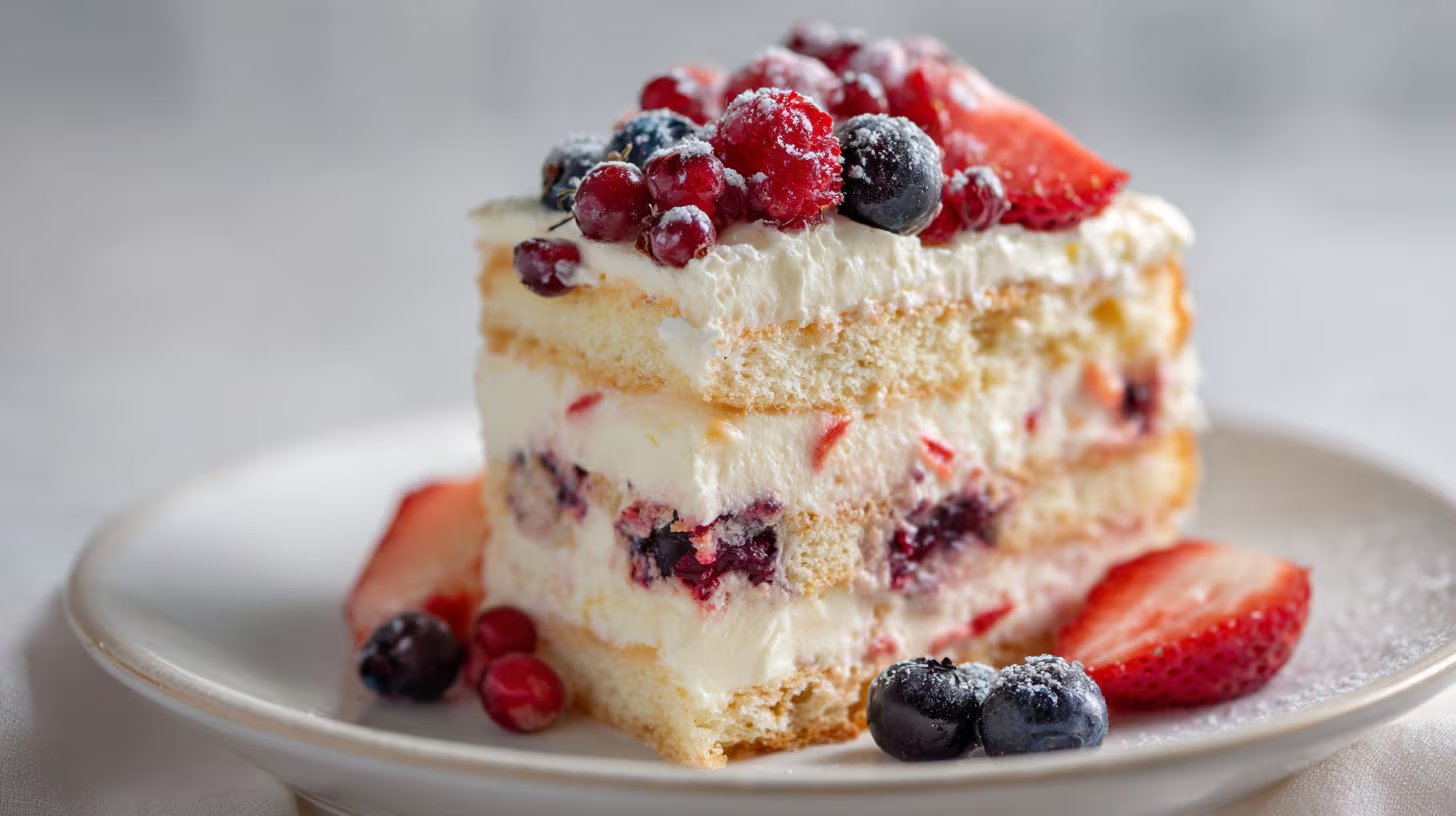 La variante frutal incorpora puré y trozos de frutos rojos para un resultado fresco y colorido (Imagen Ilustrativa Infobae)