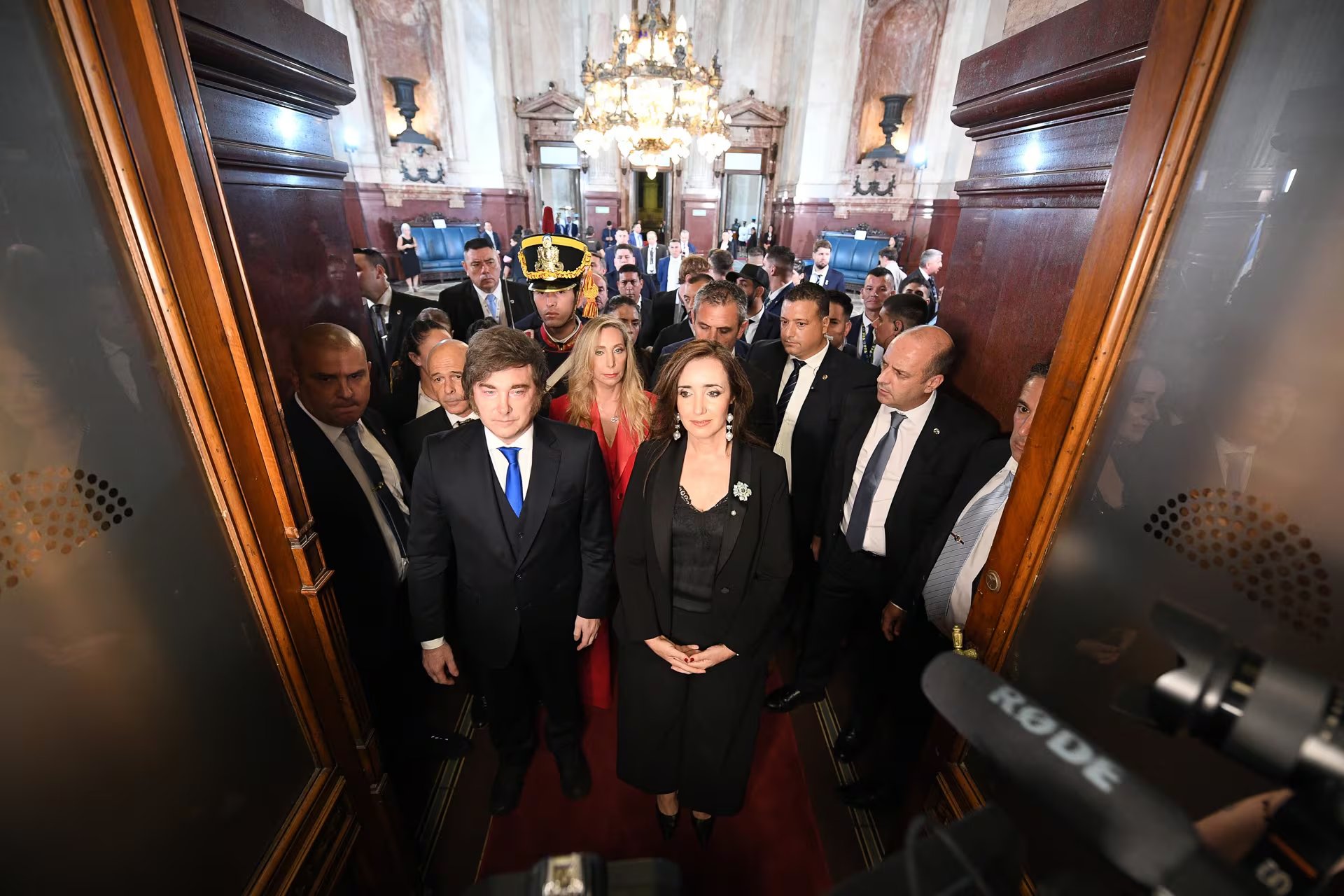 No hubo diálogo entre el jefe de Estado y la vicepresidenta