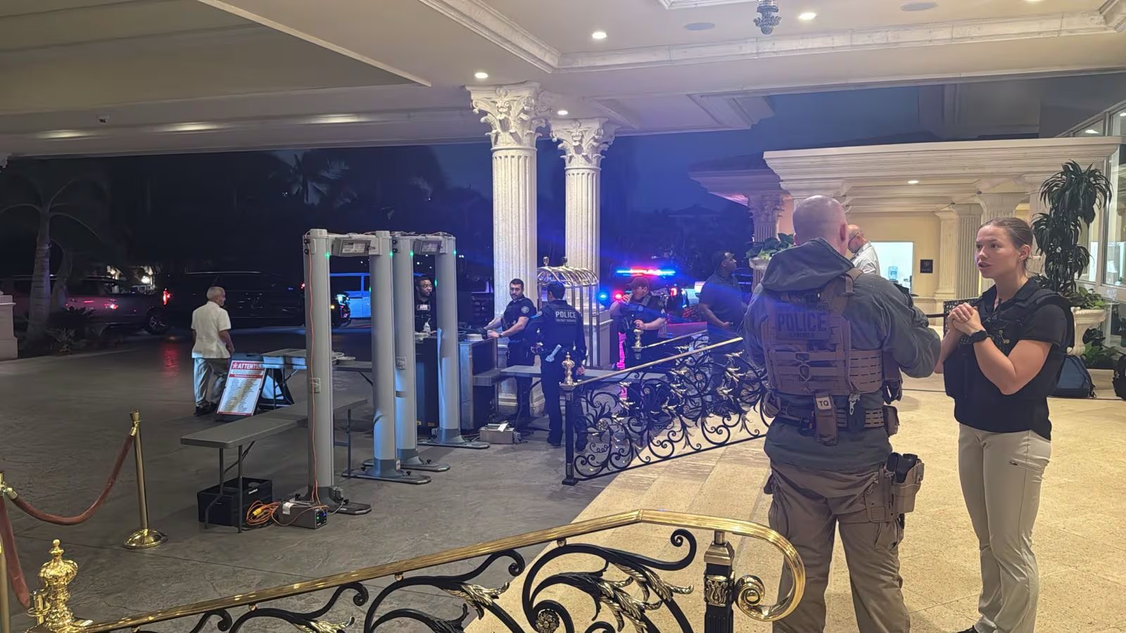 La seguridad en el hotel Donald Trump (Infobae)