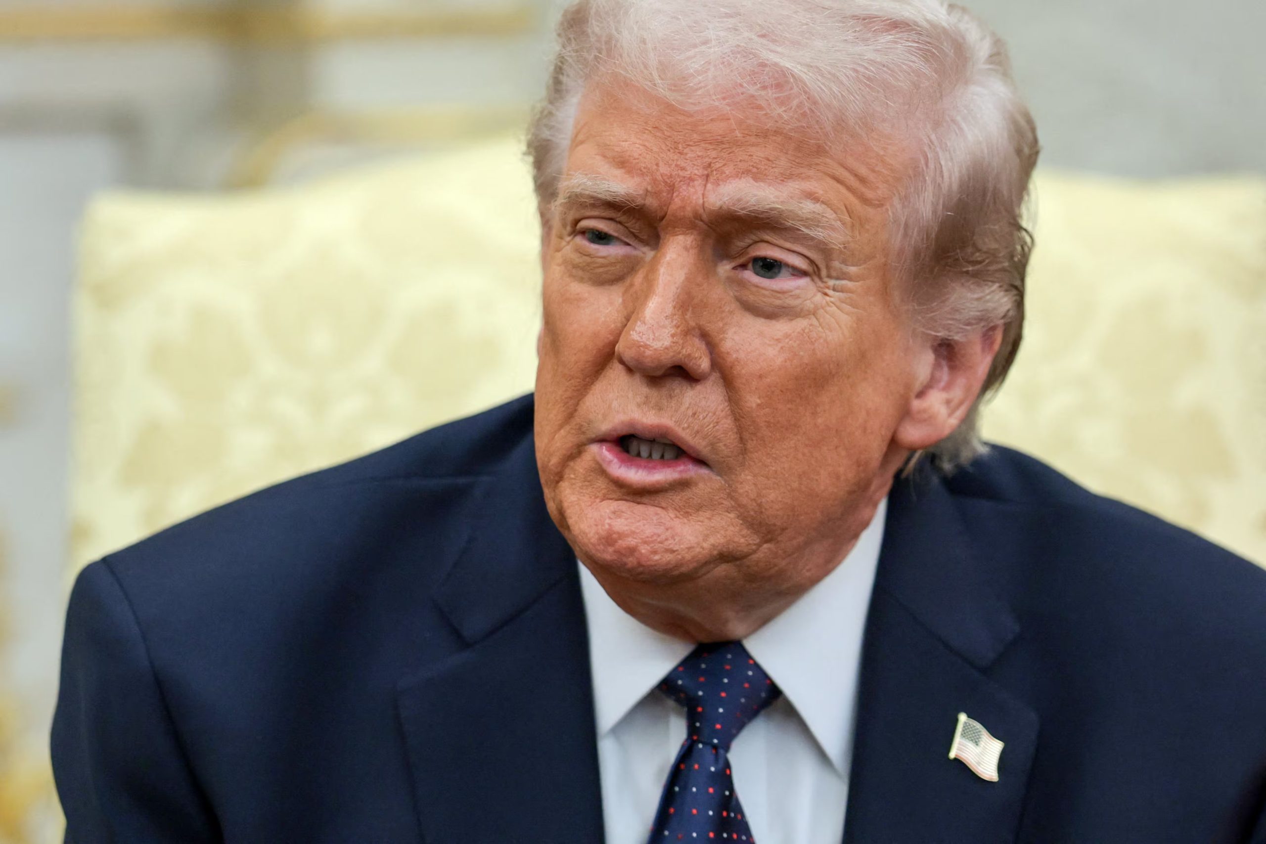 El presidente de Estados Unidos, Donald Trump, durante una conferencia de prensa en el Despacho Oval (REUTERS/Jonathan Ernst)