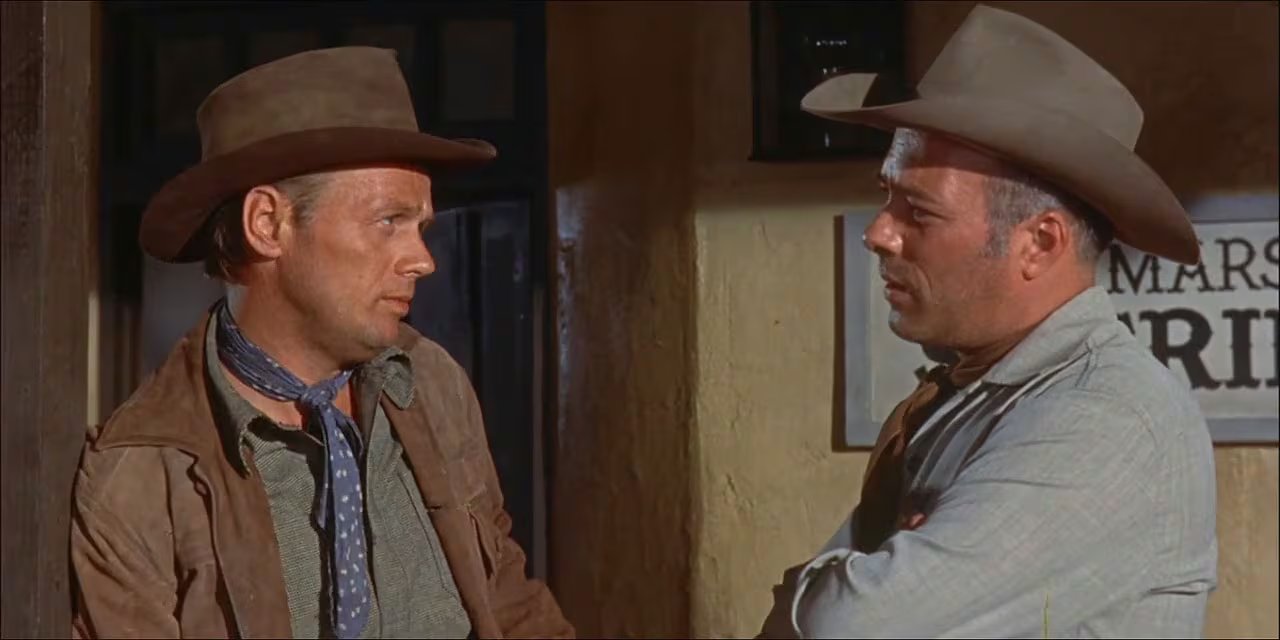 Escena de la película western 