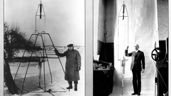 El histórico lanzamiento de Goddard demostró que era posible controlar un cohete propulsado por combustible líquido y sentó un precedente para la NASA
(NASA)