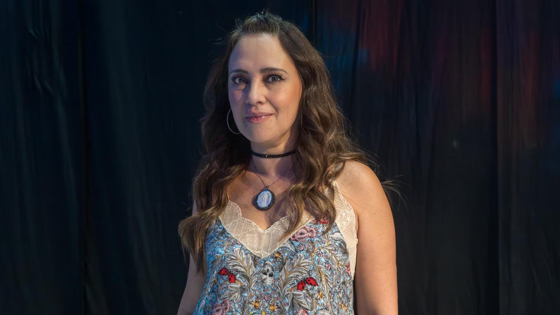 Rosa María Noguerón en la rueda de prensa del Reality Show de La casa de los famosos. Créditos: Cross Flowers/ Infobae México