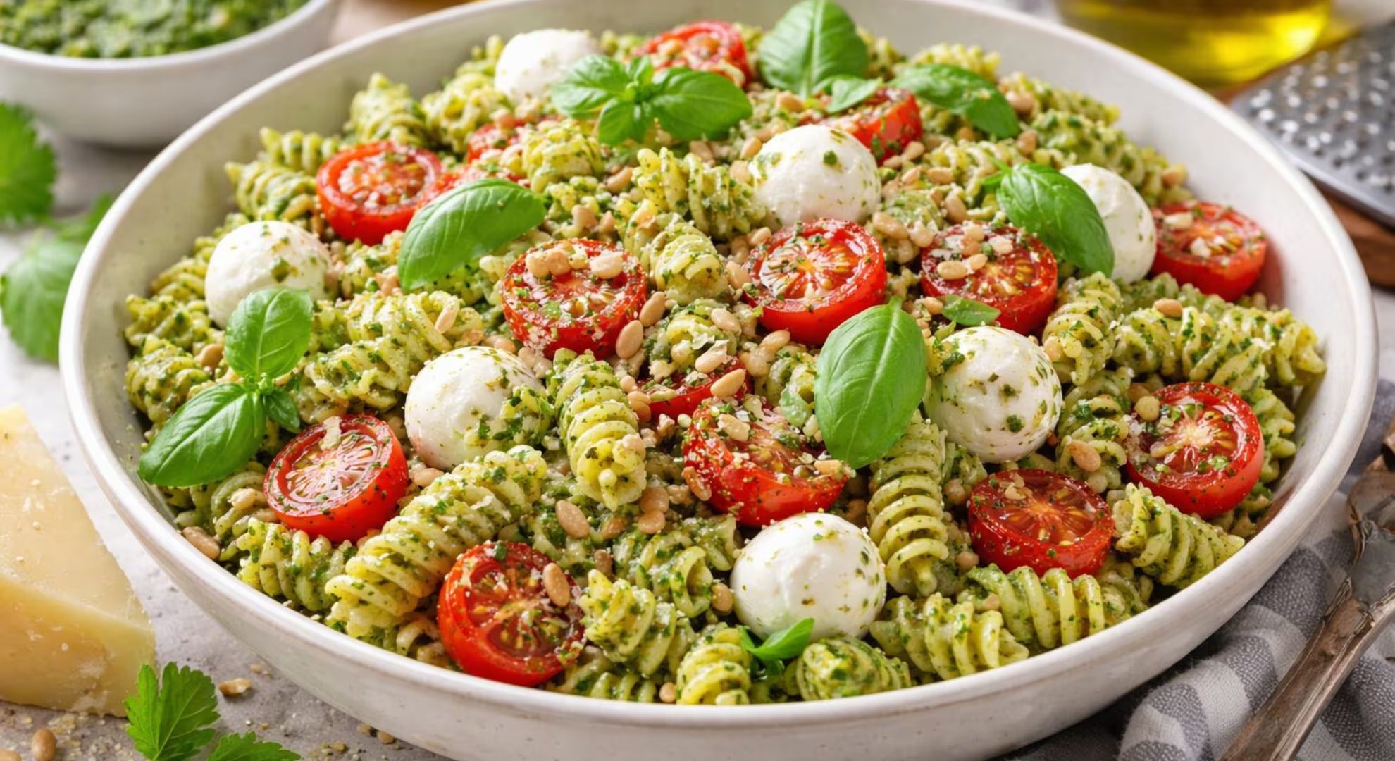 La receta de ensalada de pasta destaca por ser versátil, ya que puede servirse como plato principal o acompañamiento familiar. (Imagen Ilustrativa Infobae)