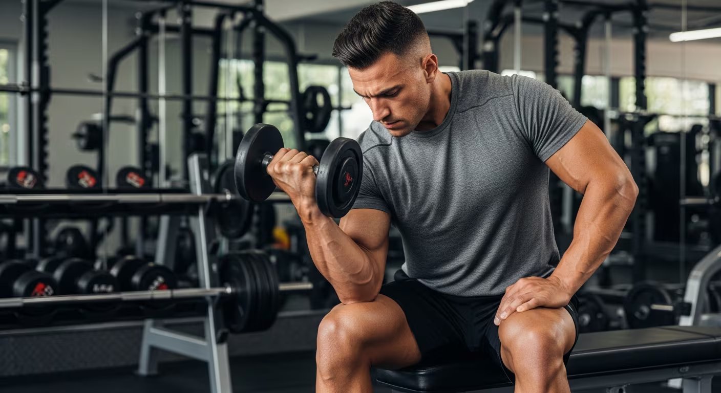 Evitar levantamientos máximos y optar por repeticiones moderadas reduce el riesgo articular y favorece un crecimiento muscular sostenible después de los 40 (Imagen Ilustrativa Infobae)