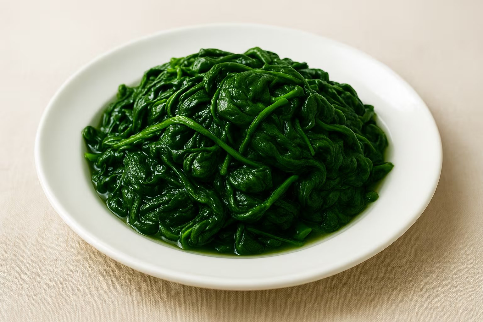 La espinaca cocida incrementa la absorción de minerales esenciales como hierro y calcio, debido a la reducción de oxalatos por la cocción (Imagen Ilustrativa Infobae)