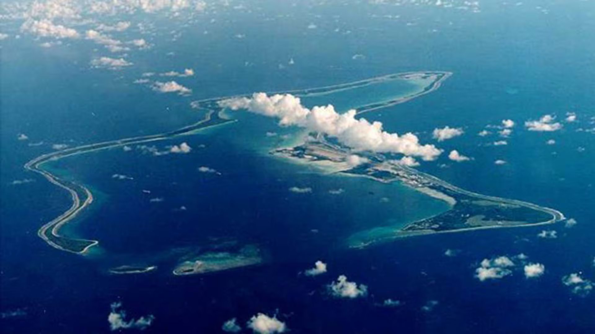 Diego García, la isla más grande del archipiélago de Chagos (U.S. Navy/Reuters)