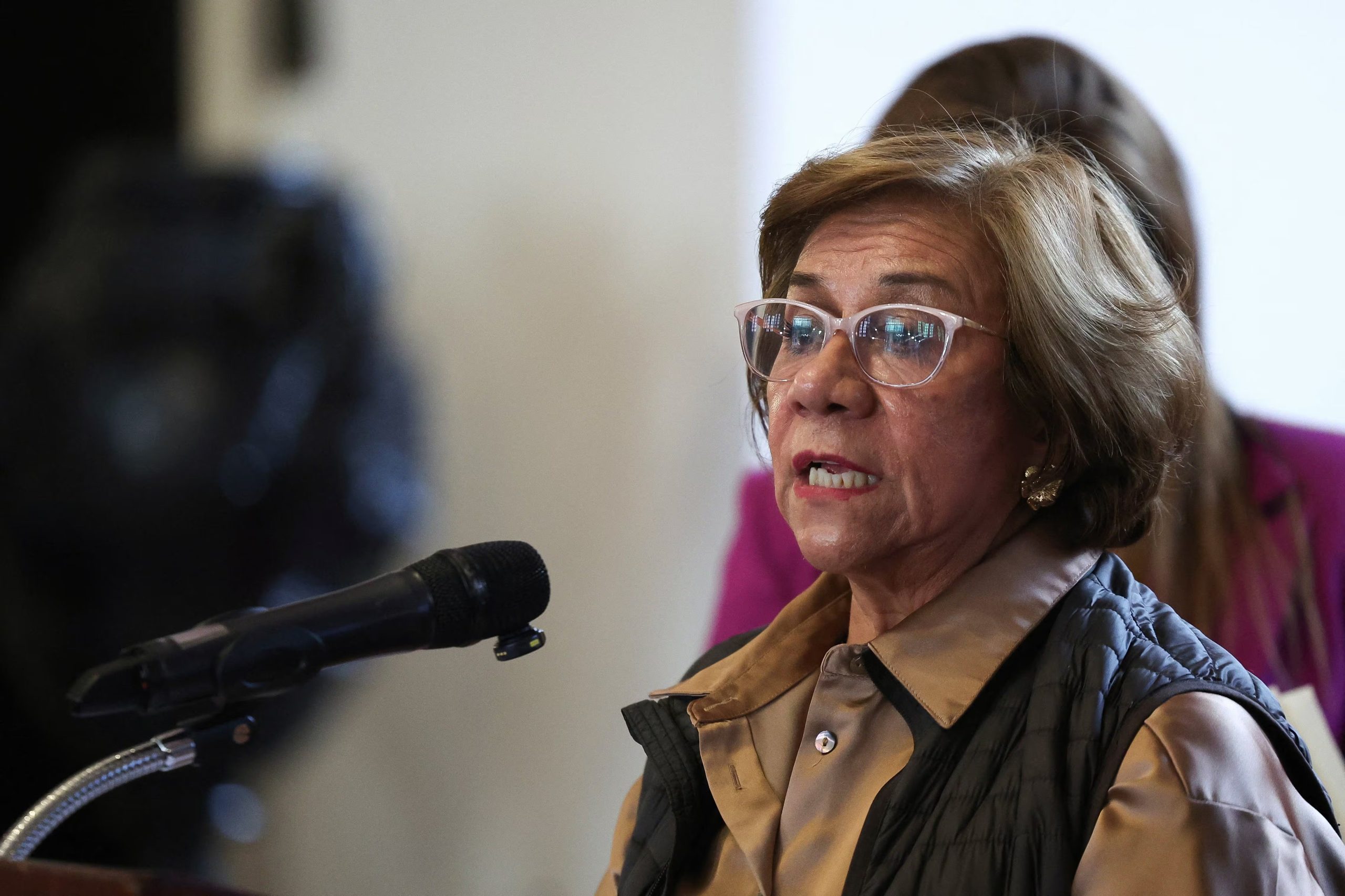 La canciller Rosa Villavicencio, responsable de las gestiones diplomáticas ante Estados Unidos para solicitar el levantamiento de las sanciones a Petro - crédito Luisa Gonzalez/Reuters