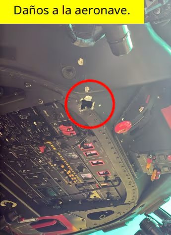 Daños a un vehículo que participó en el operativo de Jalisco 
(Defensa)