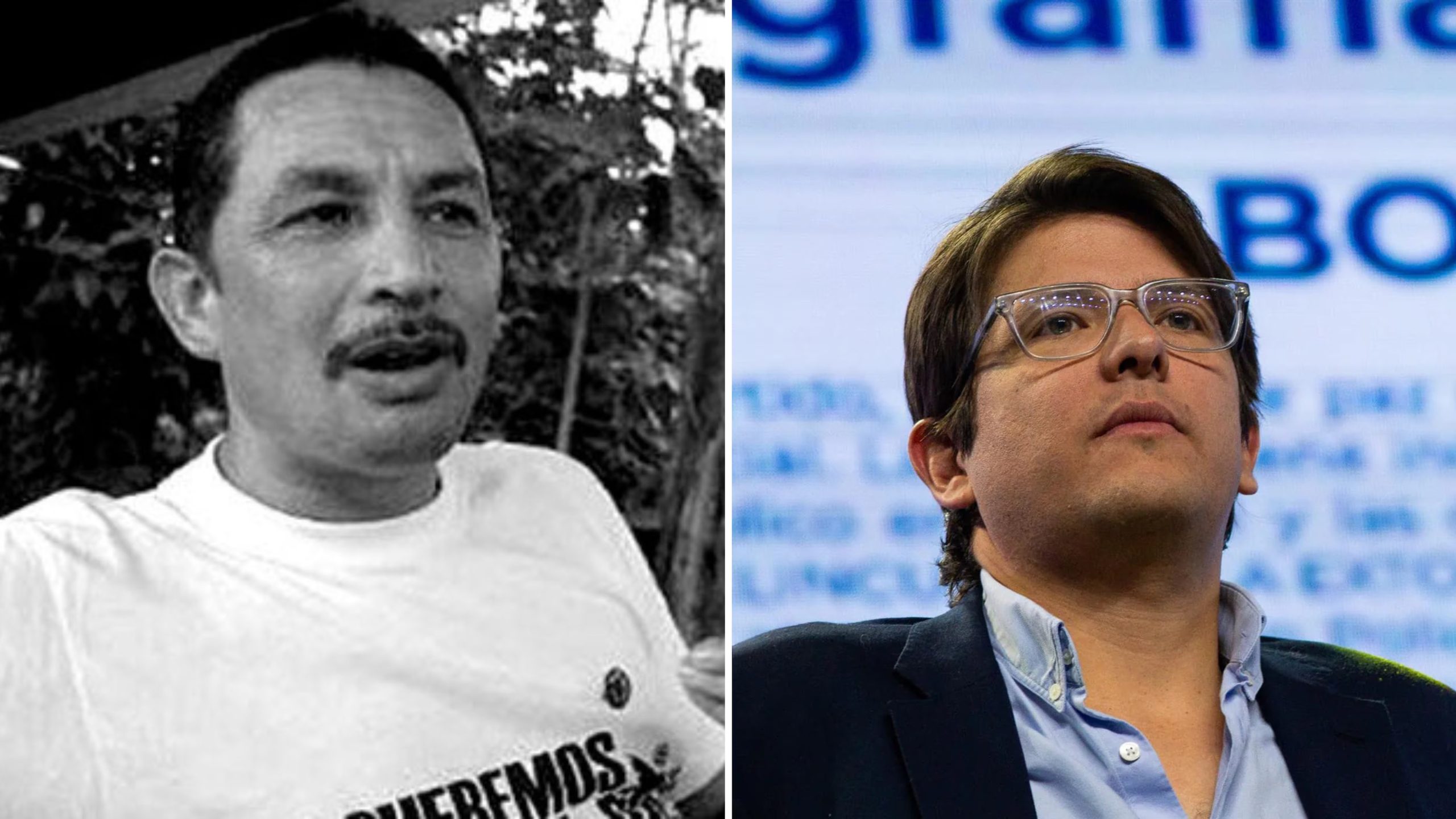 Alias Zarco Aldinever está vinculado cn el magnicidio de Miguel Uribe Turbay - crédito Insight Crime y Miguel Uribe Turbay/Instagram