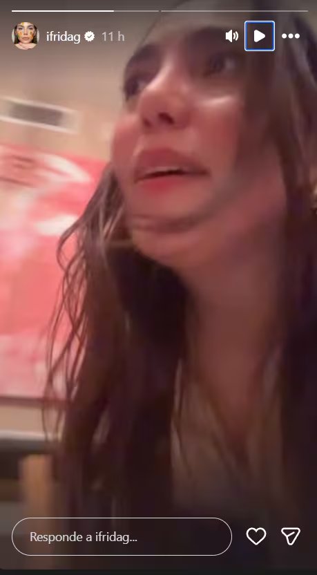 La modelo Frida Sofía apareció con una expresión de angustia en una reciente historia de Instagram, generando preocupación entre sus seguidores. (Frida Sofía: Instagram)