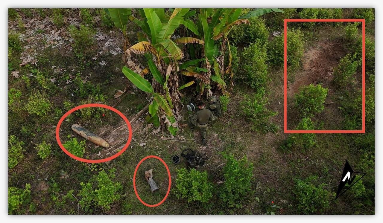 El mandatario compartió nuevas fotos del explosivo encontrado en la frontera - crédito @PetroGustavo/X