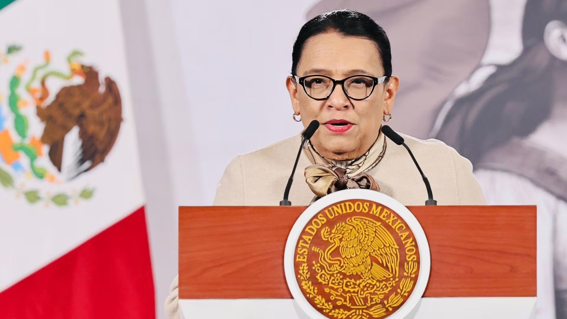 Rosa Icela Rodríguez dijo que se aumentarán las oportunidades para jóvenes en el estado. (Presidencia)