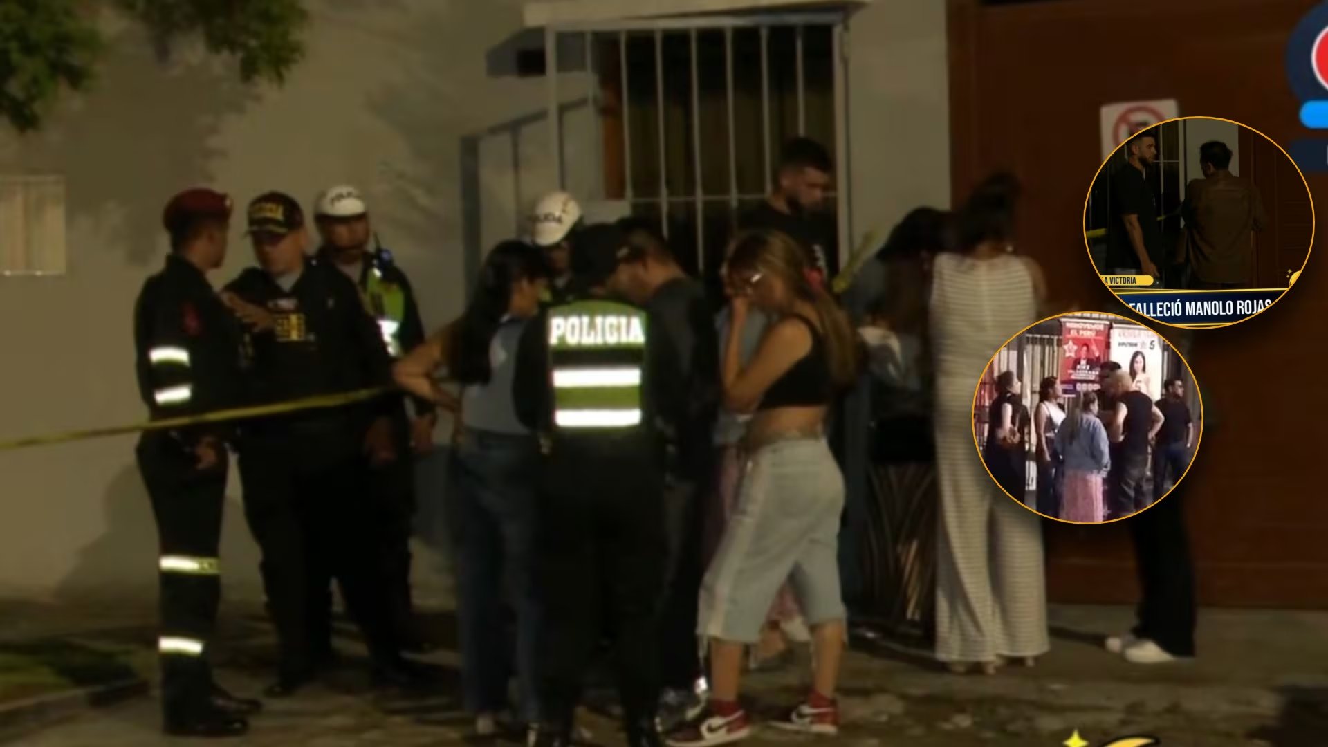 Amigos despiden a Manolo Rojas: Hernán Vidaurre llega consternado a su vivienda. Captura: América Televisión.