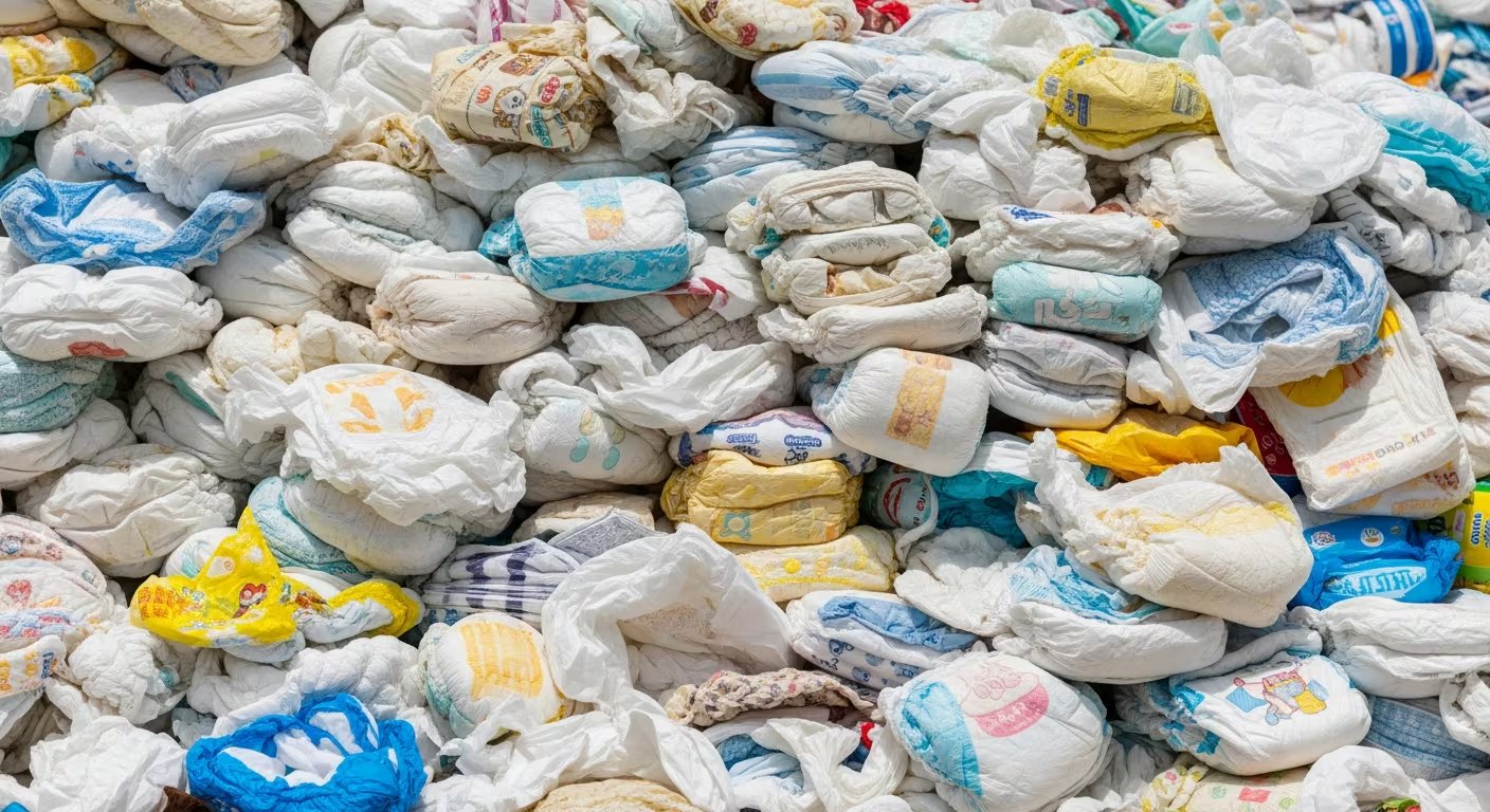 Se estima que más de 300 mil pañales desechables se envían cada minuto a vertederos o incineración a nivel mundial (Imagen Ilustrativa Infobae)