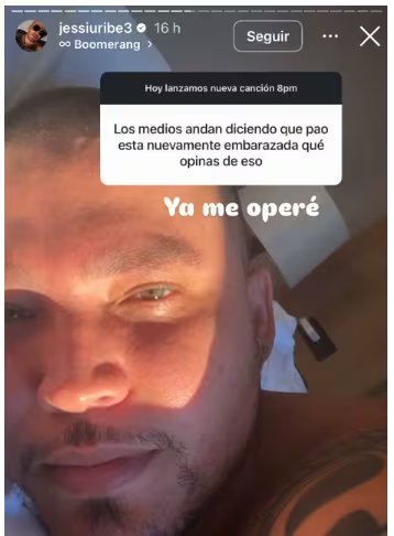 Jessi Uribe desmintió que su esposa, Paola Jara, esté esperando otro bebé - crédito @jessiuribe3/IG