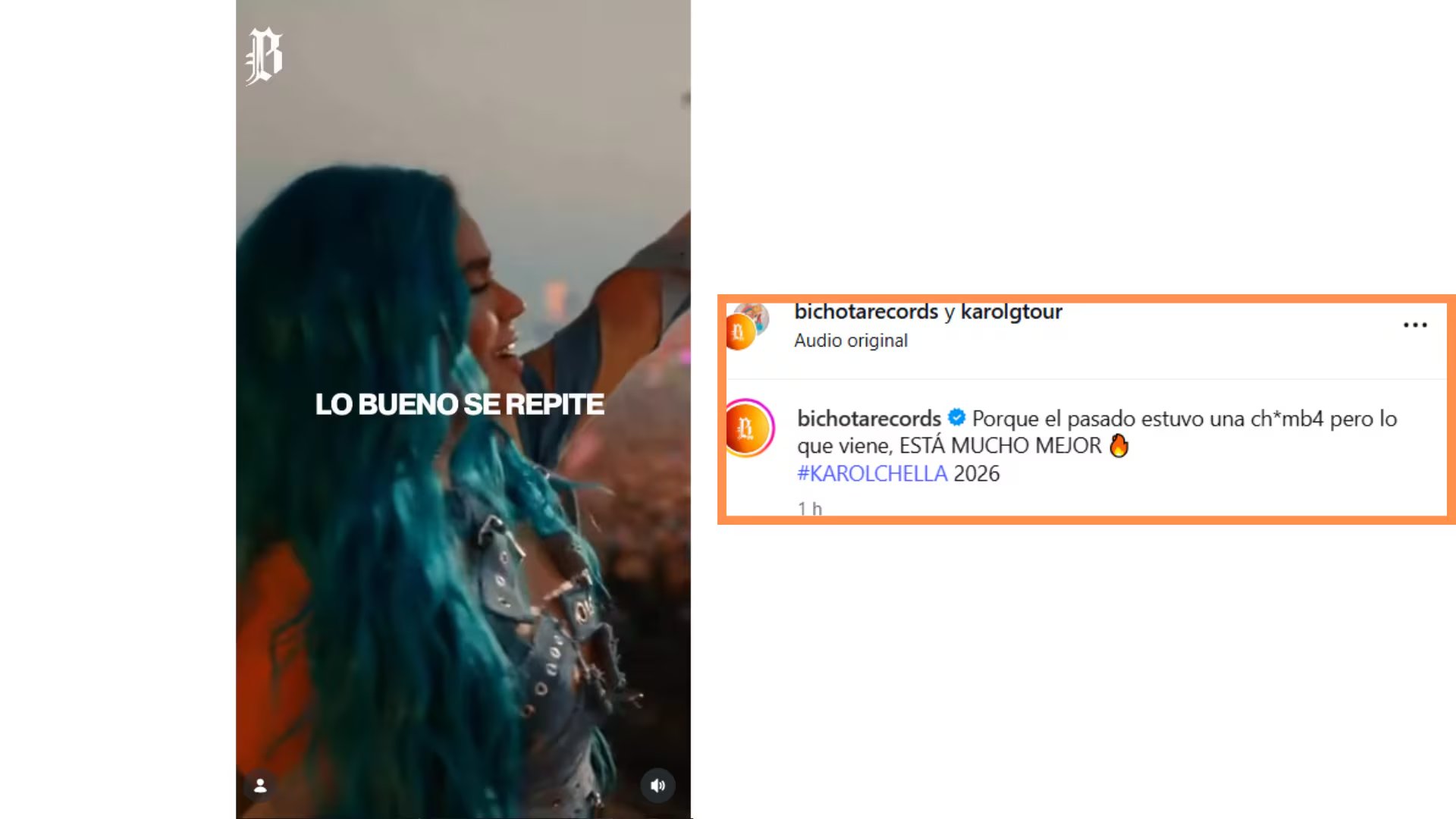 En medio del anuncio de la feria para emprendedores, Karol se prepara para su presentación en Coachella - crédito @karolgtour/ Instagram