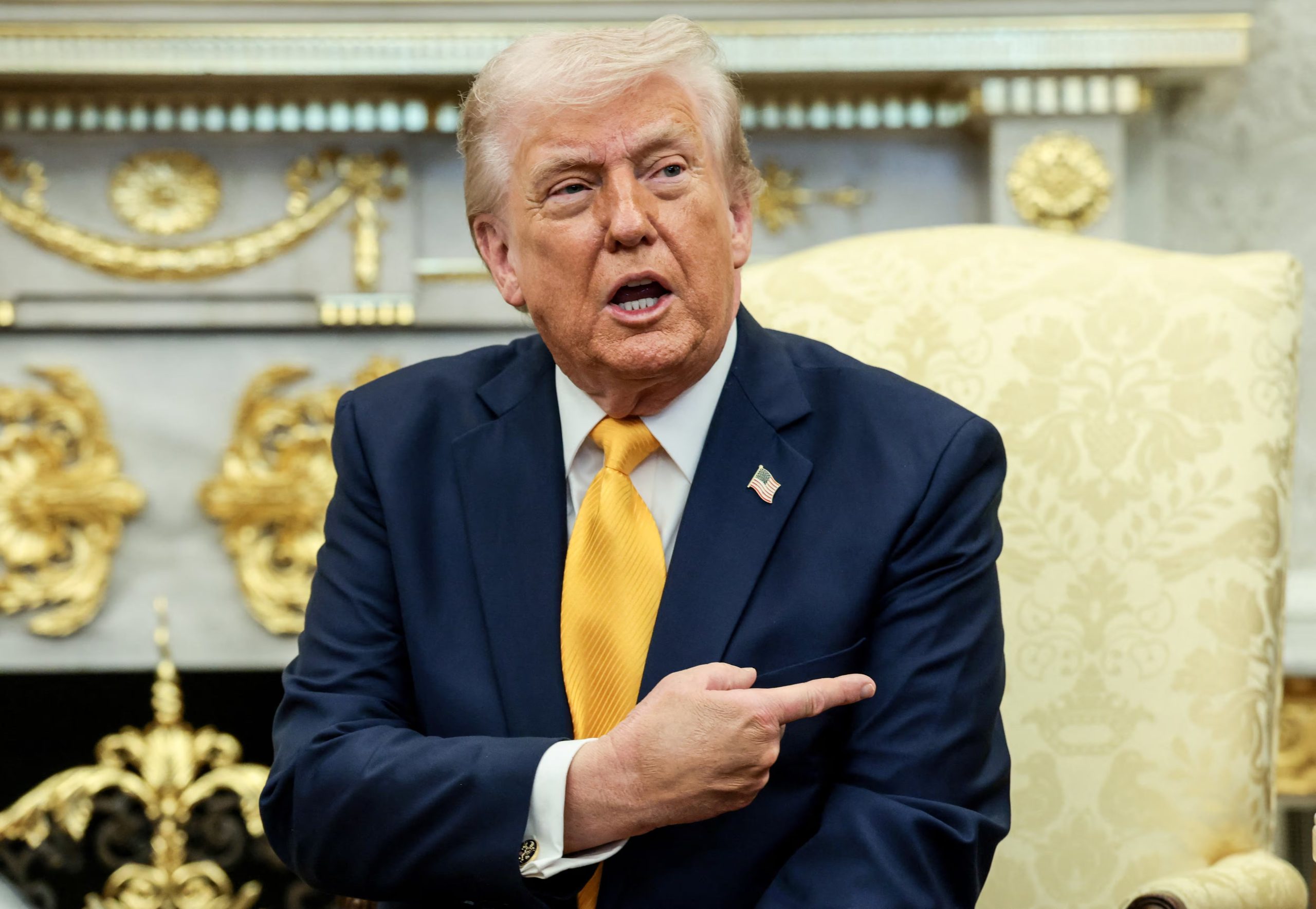 El presidente de Estados Unidos, Donald Trump, será la figura en una de las caras de la moneda de oro conmemorativa (REUTERS/Evelyn Hockstein)