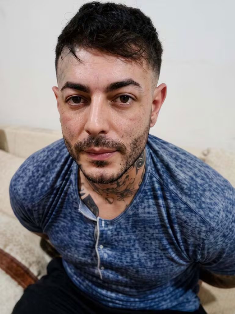 Sebastián Marset tras ser detenido por la Policía boliviana