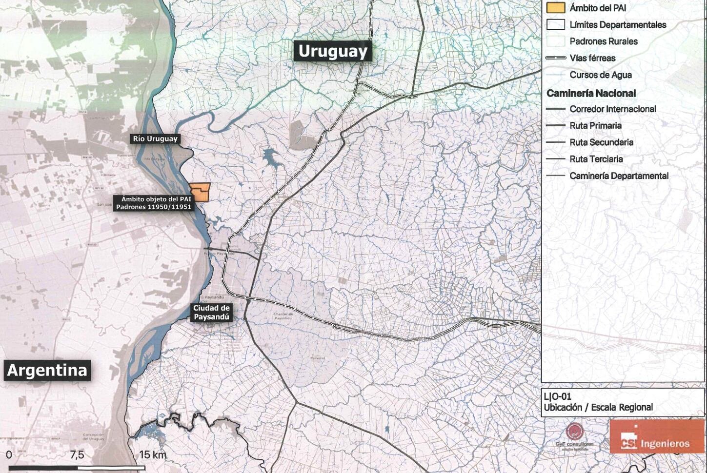El lugar geográfico donde estará ubicada la planta 