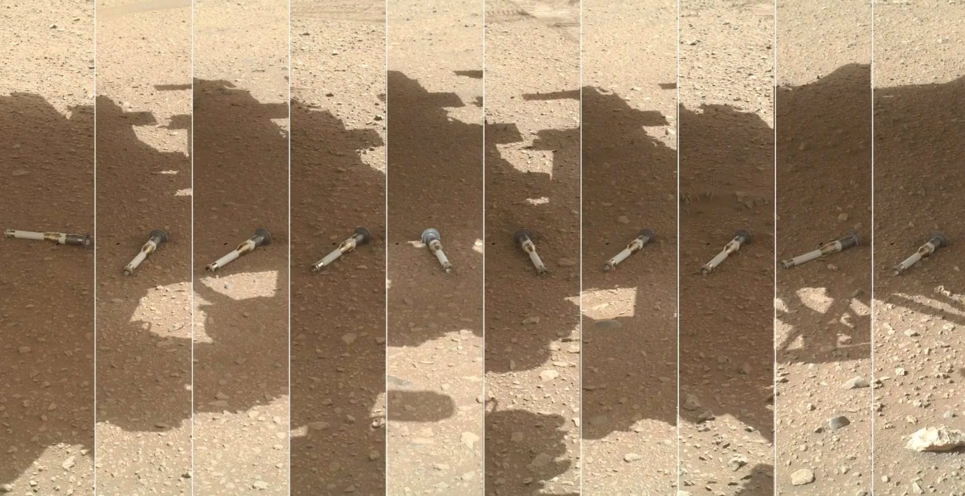Tubos de muestras recogidas por el rover Perseverance que se proyecta traer a la Tierra
 - NASA
