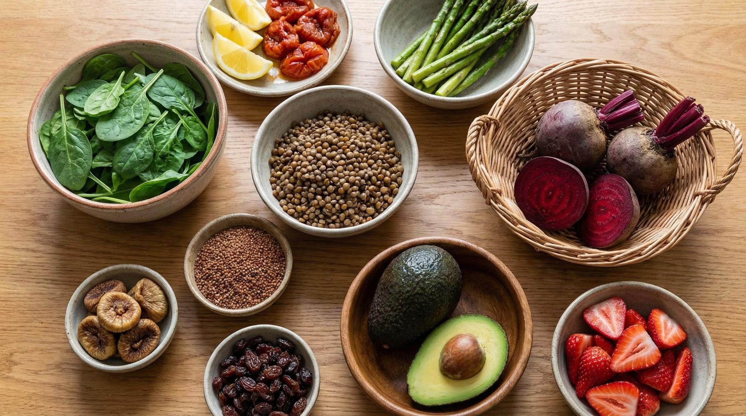 Las frutas y verduras son fundamentales para la ingesta de hierro, más en personas que no consumen carne (Imagen Ilustrativa Infobae)